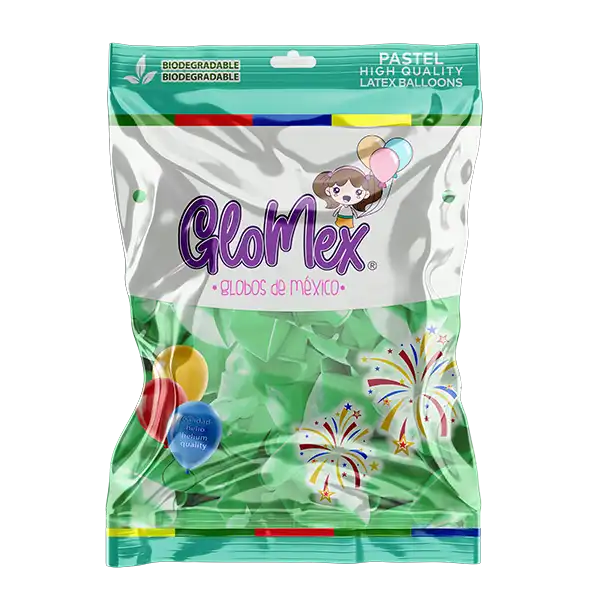 Globos Verde Pastel Glomex