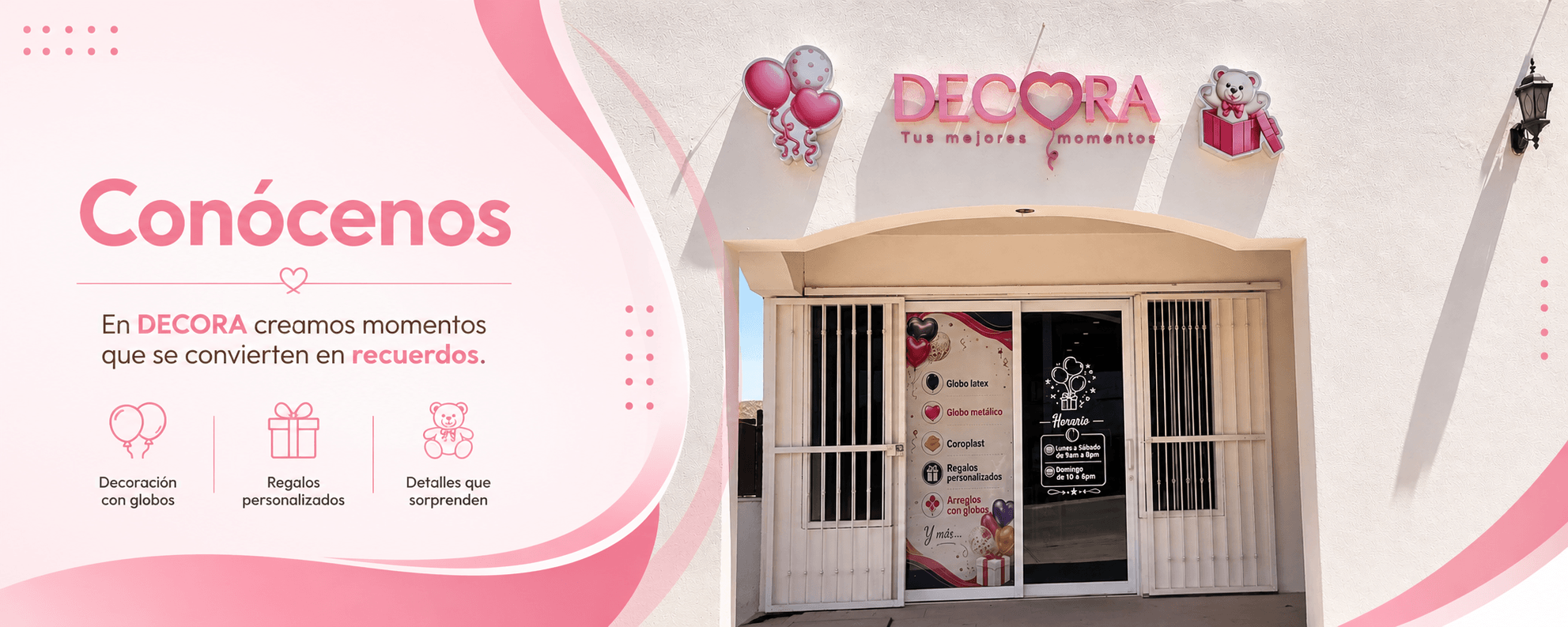Decora Conócenos Banner