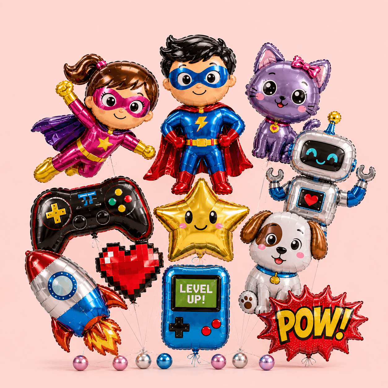 Globos foil personajes